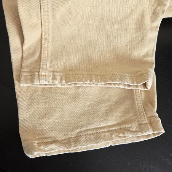 Everlane The Way High Jean Organic Cotton Soy Bean Yellow Straight Leg Women 30 - Picture 8 of 12